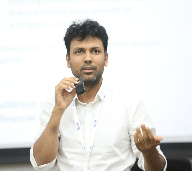 Shekhar Tomar speaking at an event